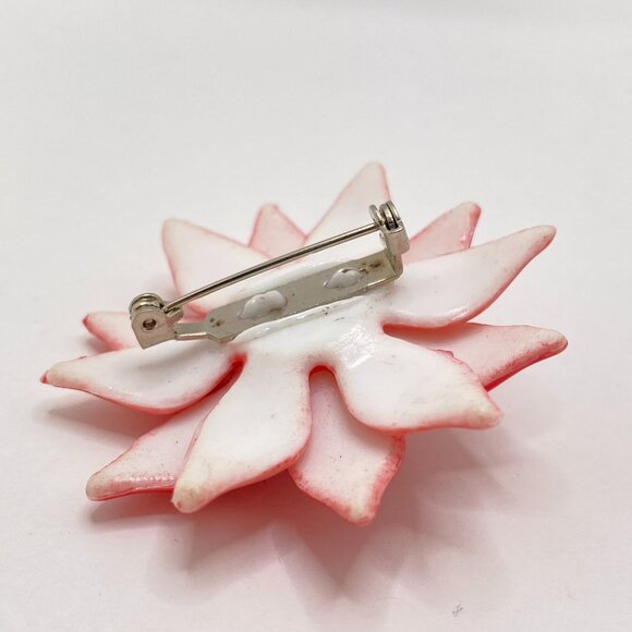 Vintage Acrylic Painted Flower Brooches (Set of 2) - Picture 6 of 12